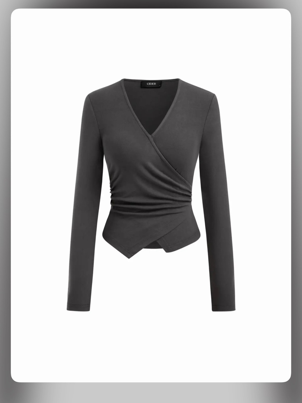 Cider V-NECK ASYMMETRICAL HEM TOP M
WC19-22